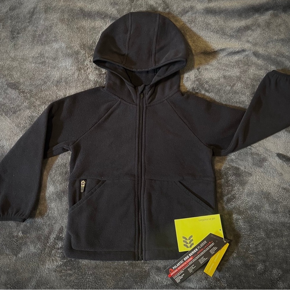 Kids Black Fleece Hoodie